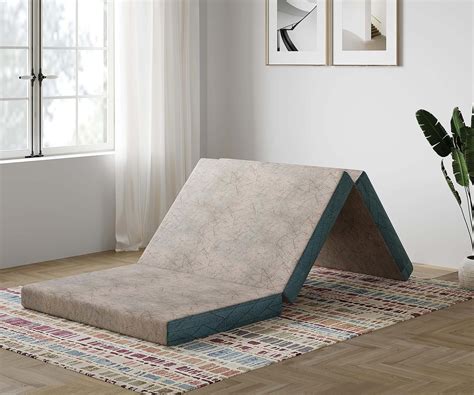 Springwel Body Cloud 4, 3 fold Portable PU Foam Mattress, Travel ...