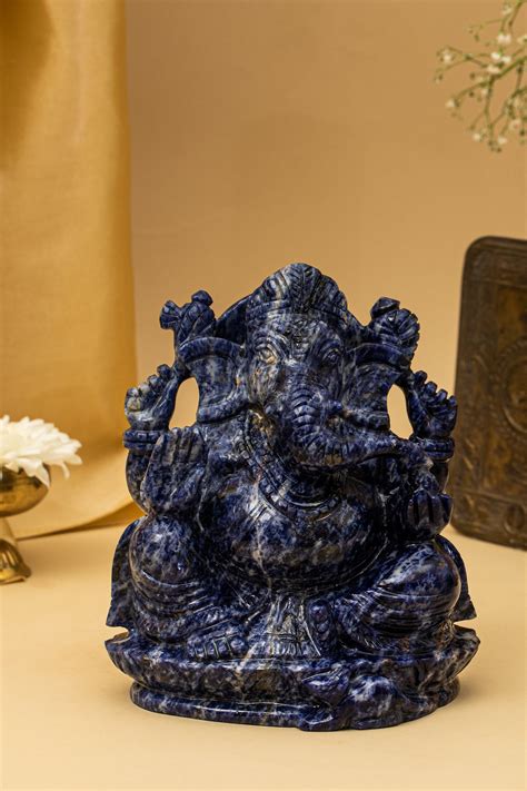 Buy Natural Sodalite Ganesha | Gem Stone | Gem Anatomy – GemAnatomy