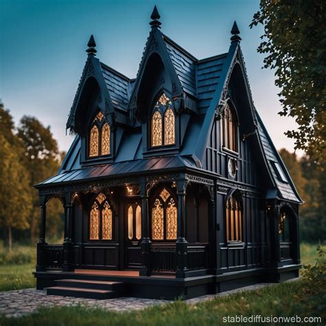 Gothic Small Modular House | Stable Diffusion Online