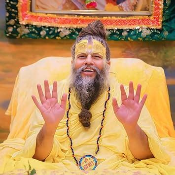 Shri Premanand Ji Maharaj Poster Design-Peach - 300 GSM Religious HD ...