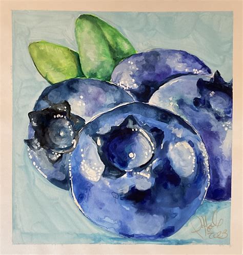 Peinture Blueberry blue