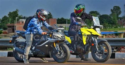 Suzuki V Strom SX 250 Vs Yamaha R15V4 Drag Race » Car Blog India