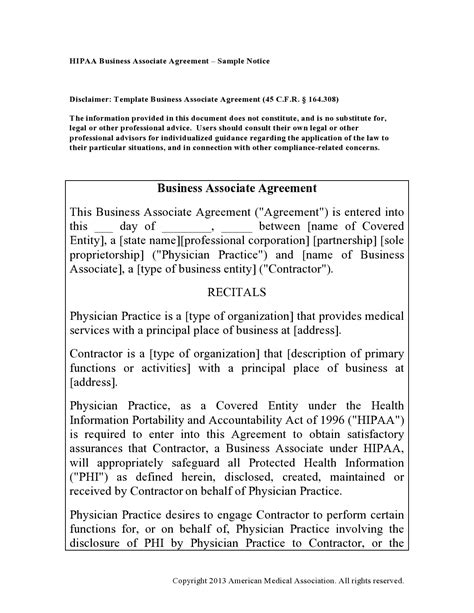 40 FREE Business Associate Agreements (BAA Forms)