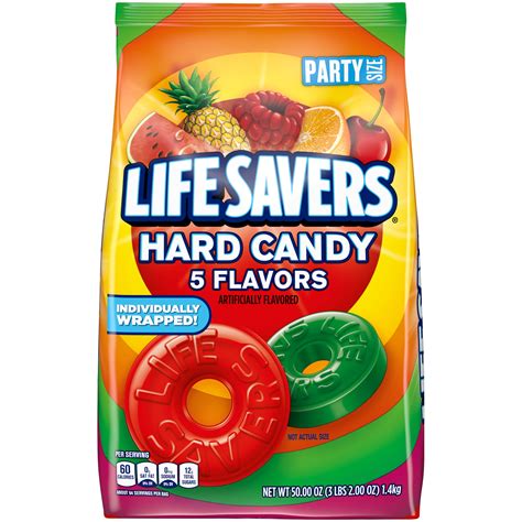 Life Savers 5 Flavors Hard Candy, Party Size - 50 oz Bag - Walmart.com