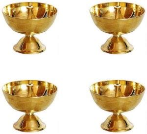 DivineMetal Brass Diya For Puja Small Size Akhand Diya For Puja Home ...