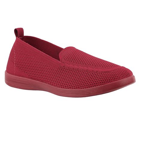 Buy Welcome Womens Casual Slipon Shoes, W Knit 18-Cranberry_4 at Amazon.in