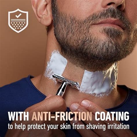 Buy King C. Gillette Safety Razor with Chrome Plated Handle and 5 ...