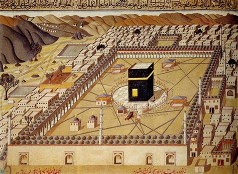 KAABA IN AN OTTOMAN PICTURE, MECCA Bir Osmanlı Resminde Kabe, Mekke ...