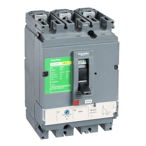 Schneider Electric EasyPact CVS100B Circuit Breaker, 25 kA at 415 VAC ...