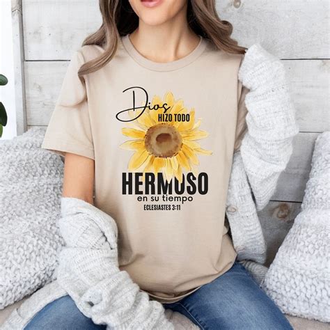 Faith Inspired T-shirt in Spanish, Bible Verse Tee, Camiseta De Fe ...