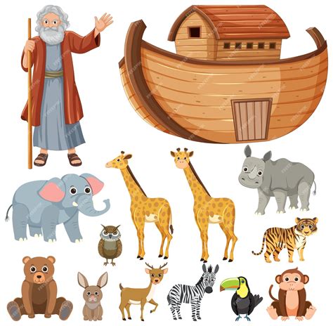 Premium Vector | Group of Noah's Ark