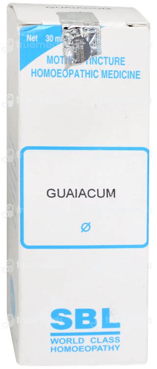 Sbl Guaiacum Q Mother Tincture 30 Ml - Uses, Side Effects, Dosage ...