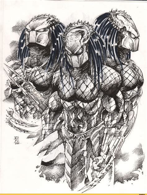 Image result for Alien vs Predator Drawing Refrence