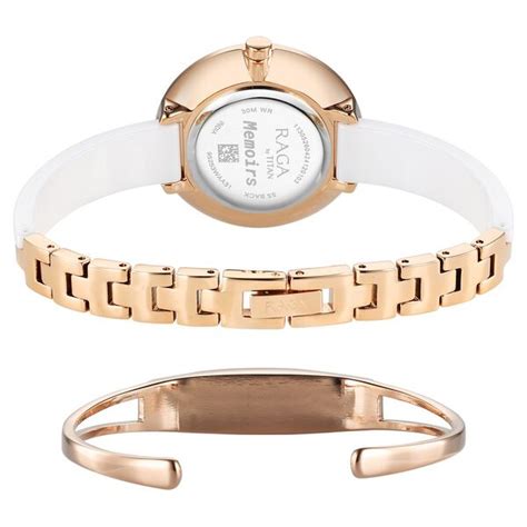 Buy Online Titan Raga Memoirs Quartz Analog Mother Of Pearl Dial With ...