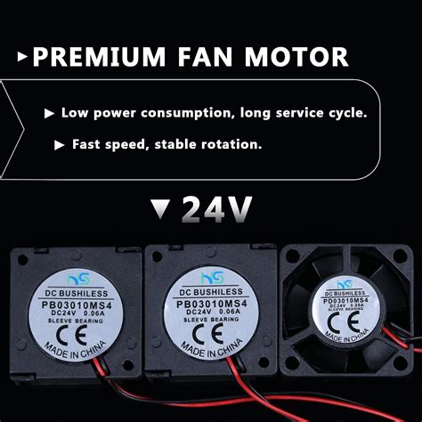 Buy Haldis 3D Printer Cooling Fans Set, Upgrade 3Pcs 3010 Fans Premium ...