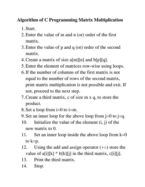 Image result for Matrix Multiplication C Program