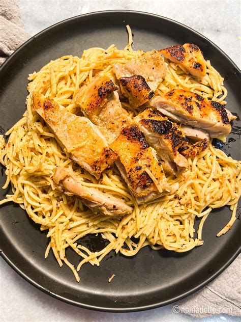 Spaghetti And Grilled Chicken Blackened Chicken Alfredo Pasta