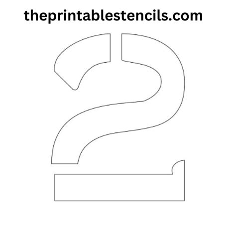 Free Printable 4 Inch Number Stencils 1-10