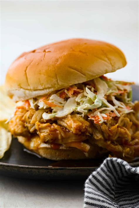 Slow Cooker Shredded BBQ Chicken