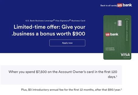 $900 back with new US Bank Business Leverage card offer after $7,500 spend
