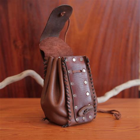 Image result for Pattern for Drawstring Leather Pouch