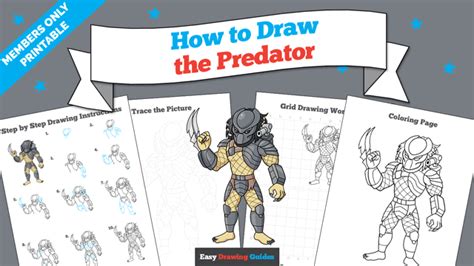 Image result for Predator Drawing Tutorial