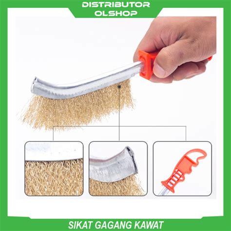 Jual Sikat Kawat Kuningan Gagang Plastik Pembersih Karat Multifungsi ...
