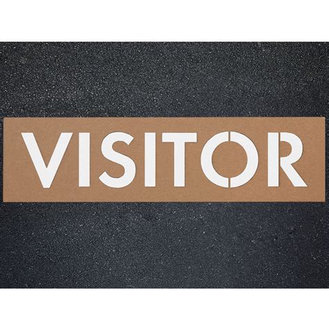 Snapklik.com : APS 12" Visitor Parking Stencil For Parking Lot Reusable Visitor Stencil For ...