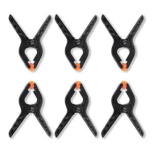 Photography Backdrop Support Spring Clamp 4.3"/11cm for Background ...