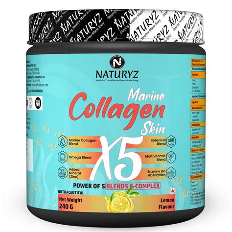 Buy HEALTHKART HK VITALS MARINE COLLAGEN SUPPLEMENT (ORANGE, 200G ...