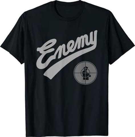 Public Enemy Official Enemy Target Black & Grey T-Shirt