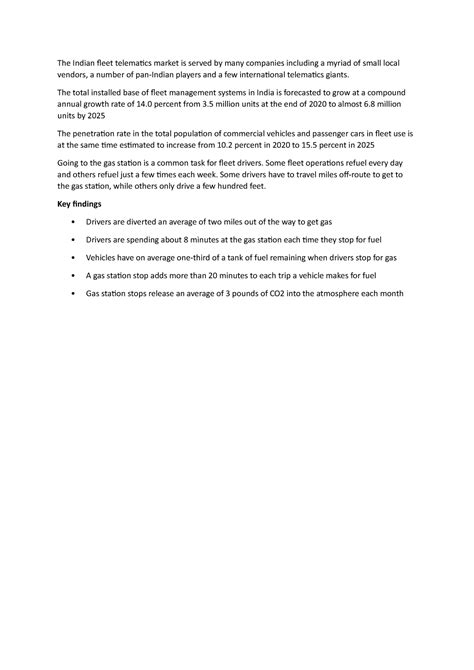 Fleet Market - The Indian fleet telematics market is served by many ...