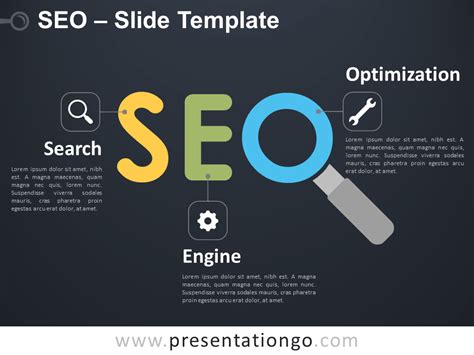 Seo analysis concept for presentation slide template. People analyze ...