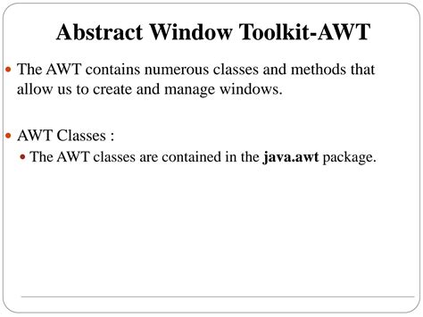 Image result for Abstract Window Toolkit Java GUI Programming