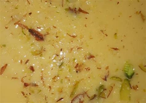 Kesar fruits custard Recipe by Simran Batra - Cookpad
