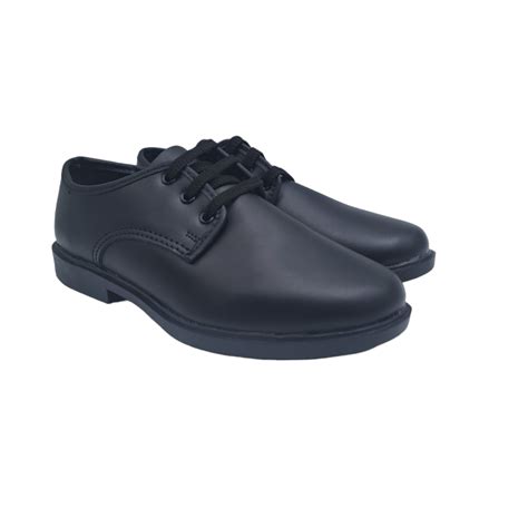 Trustee One Up Boys School Shoes Black - Zaa Zaa Shoes