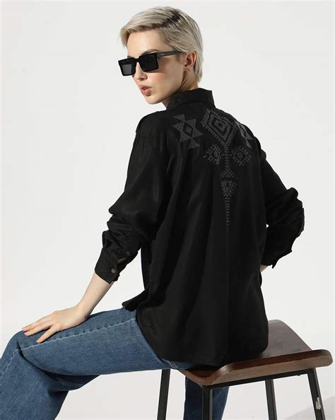 AZTEK EMB L/S OVERSHIRT