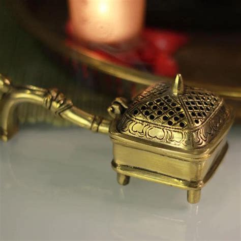 Brass Dhoop Daan Purify your Homes with Holy Fragrance from Loban Lamp ...