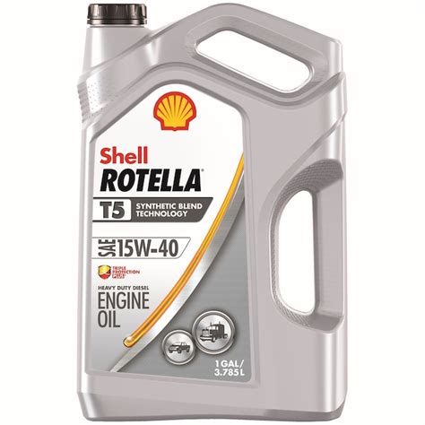 Rotella Synthetic Blend 15W-40 Diesel Motor Oil - 1 Gallon - Controls ...