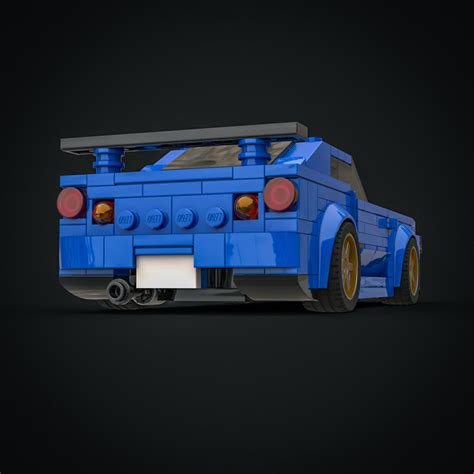 Inspired by Nissan Skyline GTR R34 - Custom LEGO Set - Bricks, Blocks ...