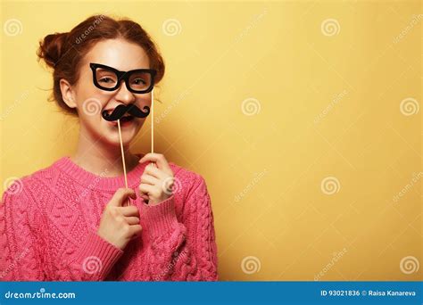 Fake Mustache And Glasses