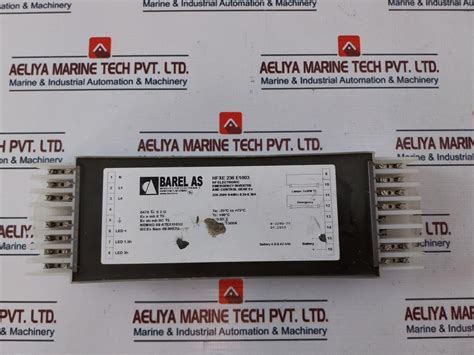Barel Hfxe 236 E1003 Emergency Inverter And Control Gear Ex – Aeliya ...
