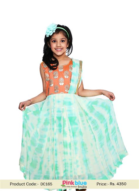 Children Half Saree Style Gown | Indo Western Dresses for Girl