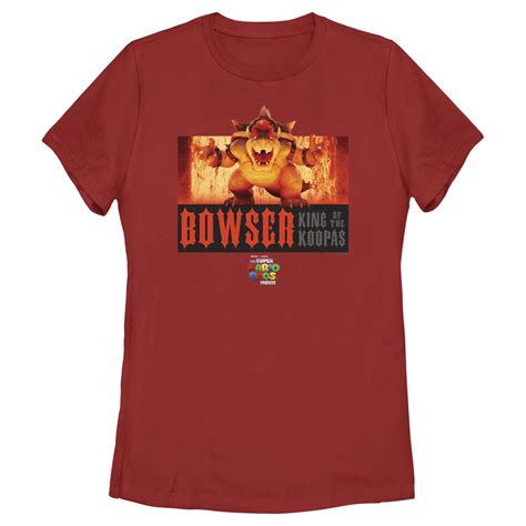 Women's The Super Mario Bros. Movie Bowser King of the Koopas Fire ...