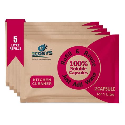 Ecosys 5L Kitchen Cleaner Capsules |Eco-Friendly Cleaner for Kitchen ...