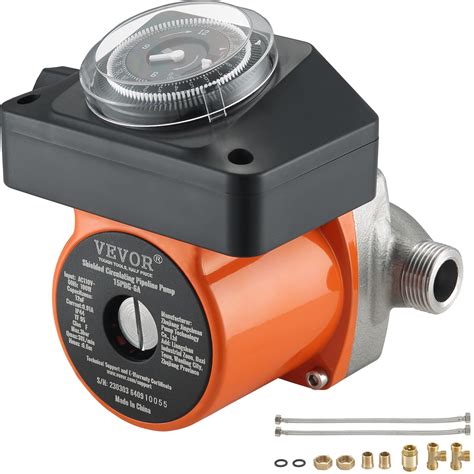 Vevor Hot Water Recirculating Pump 100w Water Circulation Pump Timer ...