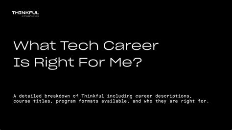 Thinkful Webinar || What Tech Career Is Right For Me?, Thinkful Webinar ...