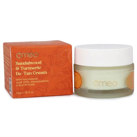 Buy Omeo Sandalwood & Turmeric De-Tan Cream - 50 g