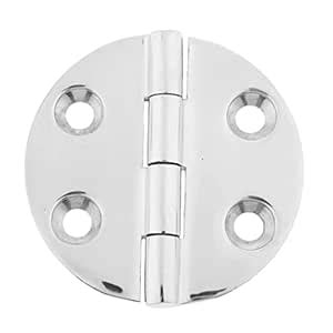 LOOM TREE® Stainless Steel 316 (No Rust) Heavy Round Hinge 64mm 2 1/2 ...