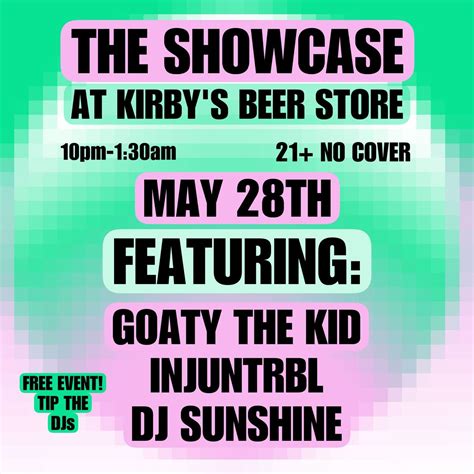 THE SHOWCASE @ Kirby’s Beer Store, Kirby's Beer Store, Wichita, 28 May ...